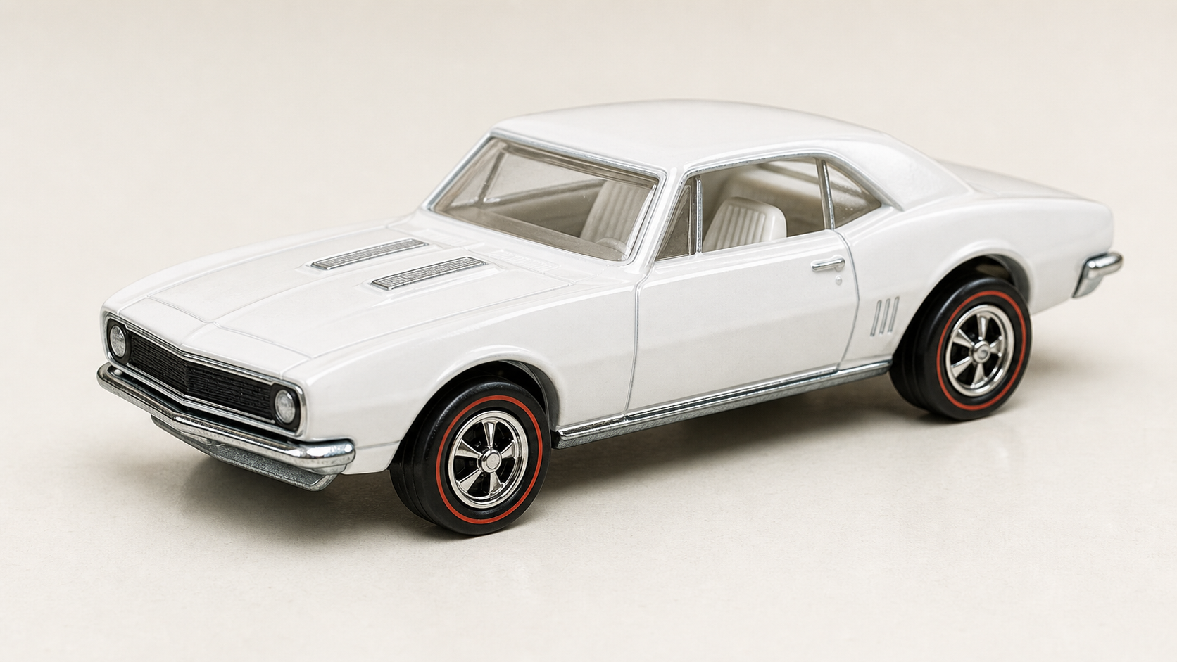 Enamel White Prototype Custom Camaro photoreal owned reference render