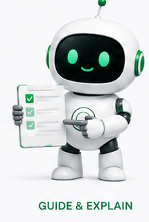 Collector mascot showing the identification workflow